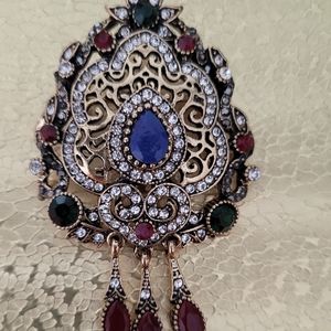 Turkish antique design Tussell Gypsy Brooch pin